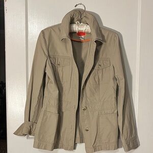 Isaac Mizrahi Women's Beige Utility Jacket